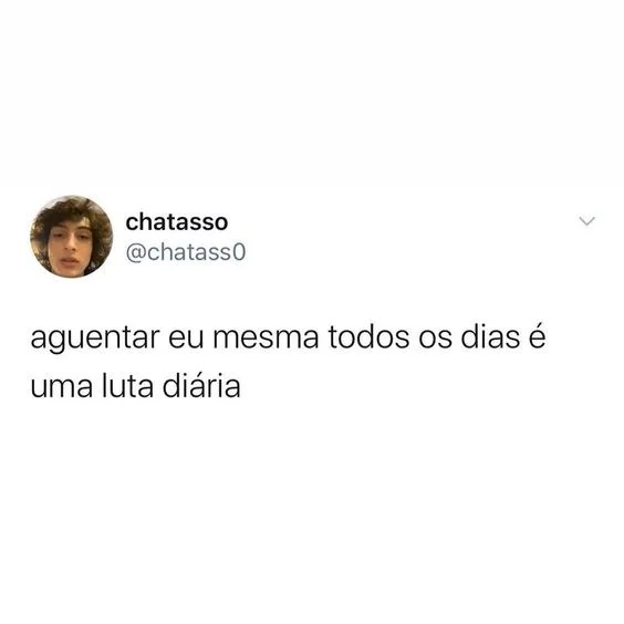 Frase do Twitter luta diária