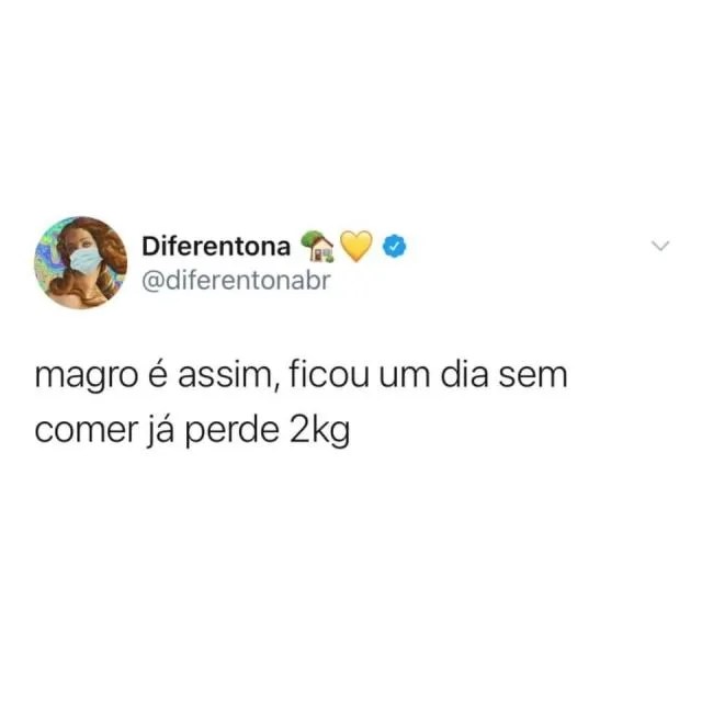 Magro é assim
