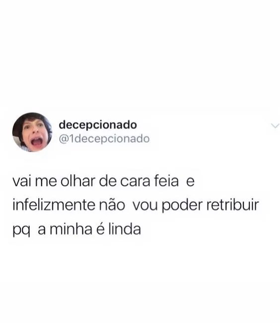Olhar de cara feia