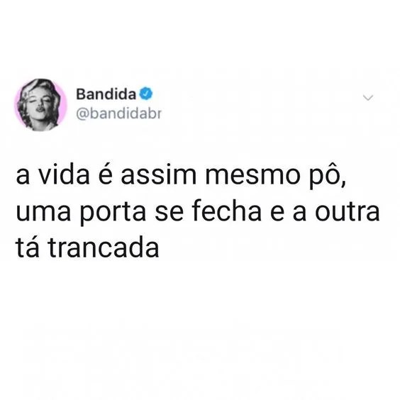 Frase do Twitter sobre a vida