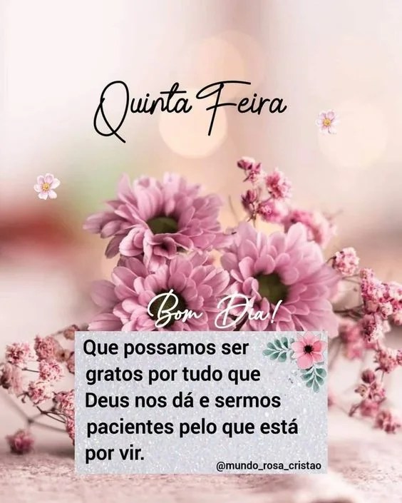 Quinta-feira possamos ser gratos