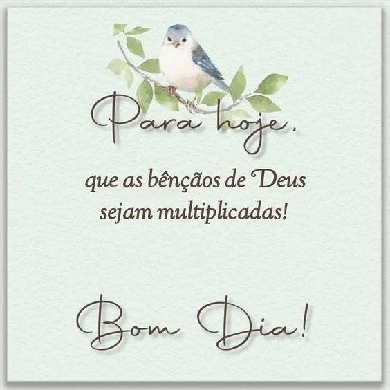 Bom dia para hoje