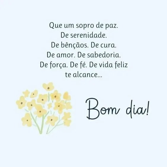 Bom dia de serenidade