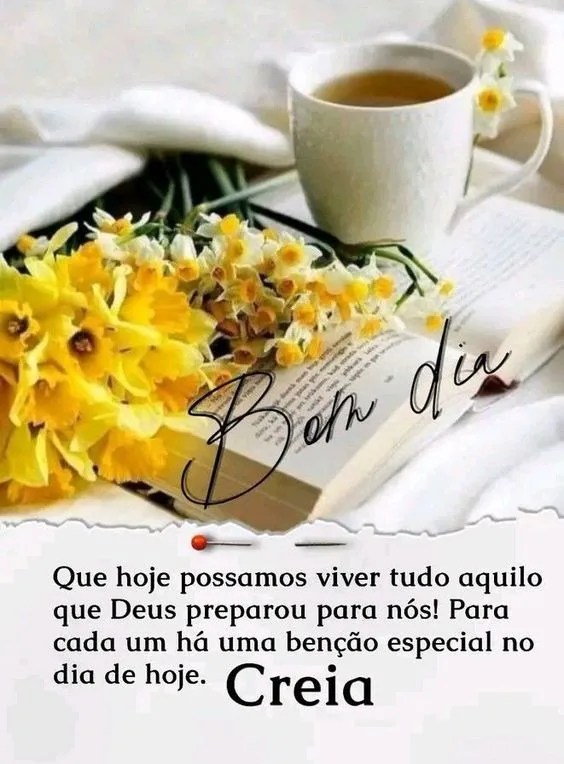 Bom dia abençoado e especial