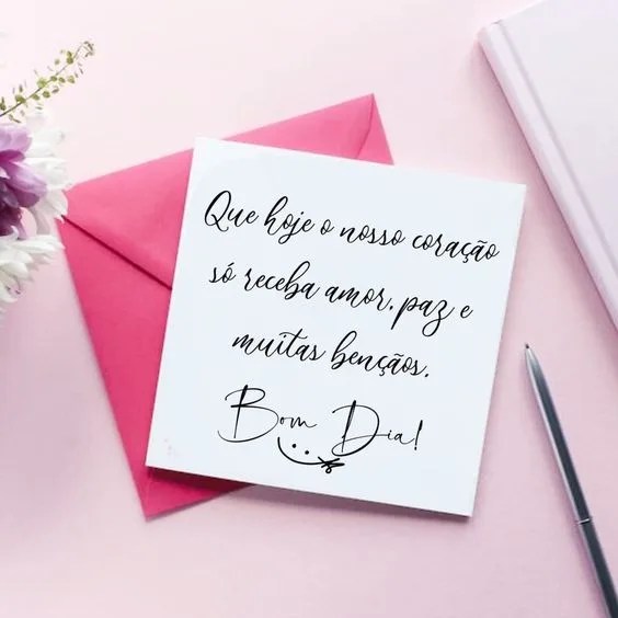 Bom dia paz e muitas bênçãos