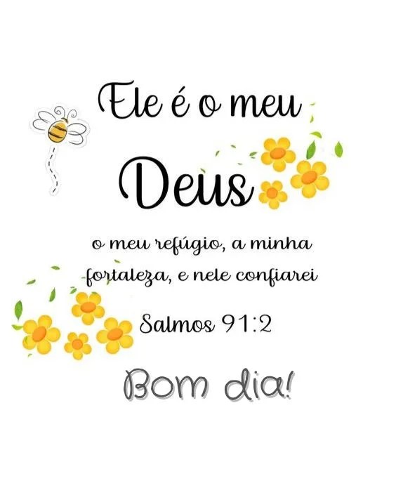 Bom dia abençoado com Salmos 91:2