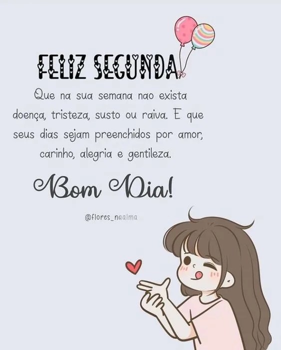Feliz Segunda de alegria e gentileza