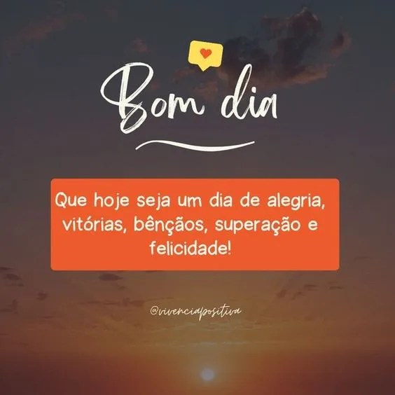 Bom dia de alegria e bênçãos