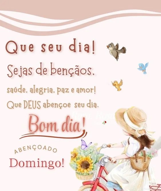 Deus abençoe seu Domingo
