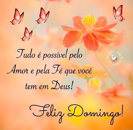 Feliz Domingo em Deus