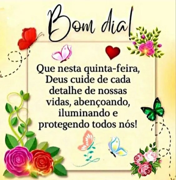 Quinta-feira que Deus cuide