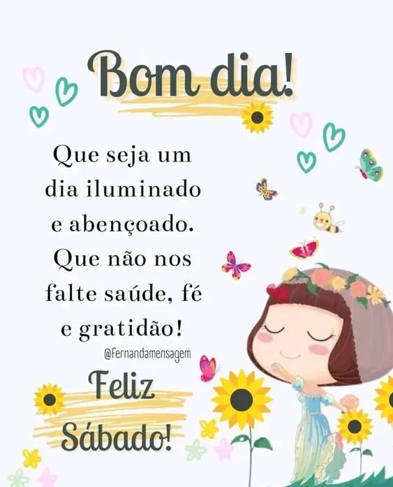 Bom dia Sábado dia iluminado