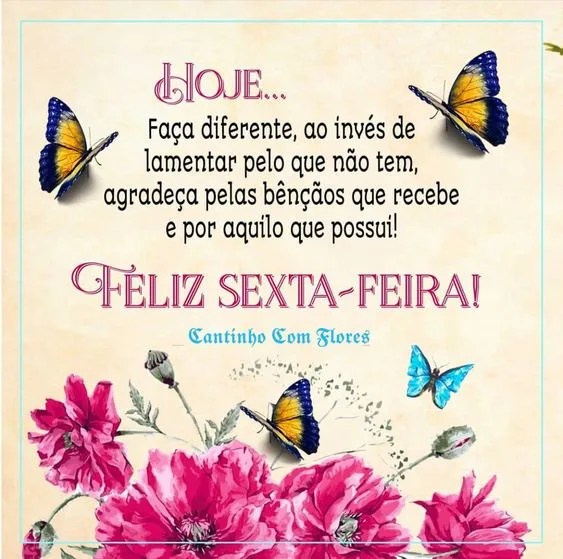 Feliz sexta Reflexão