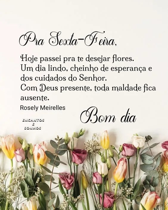 Bom dia pra sexta-feira