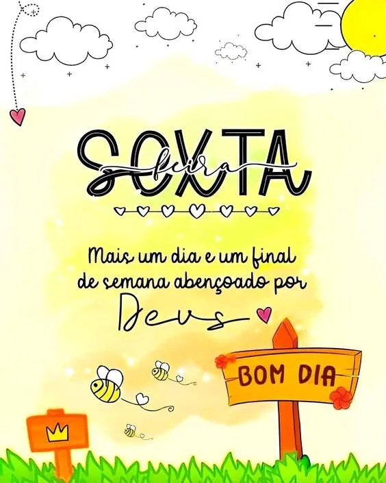 Bom dia Sexta-feira abençoado por Deus