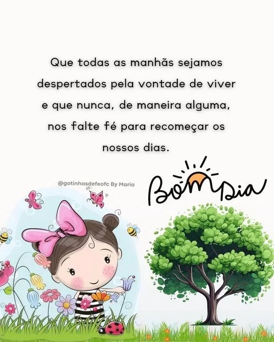 Bom dia com fé para recomeçar
