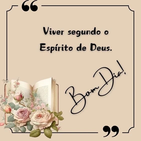 Bom dia espírito de Deus