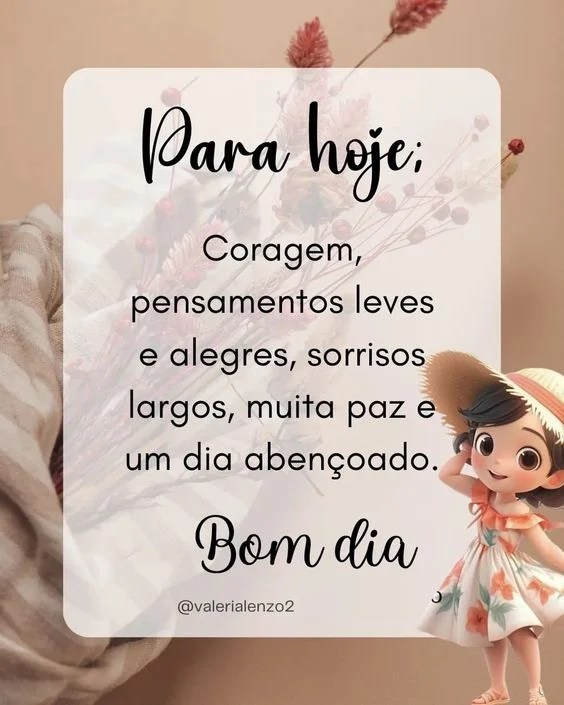Bom dia para hoje