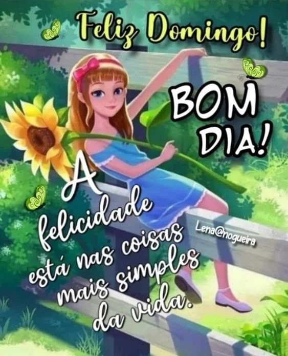 Feliz domingo bom dia