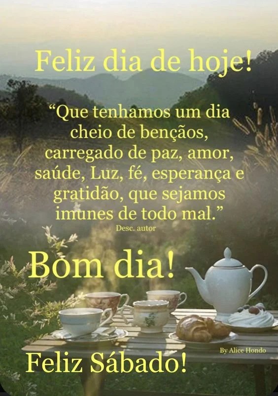Feliz dia de Sábado