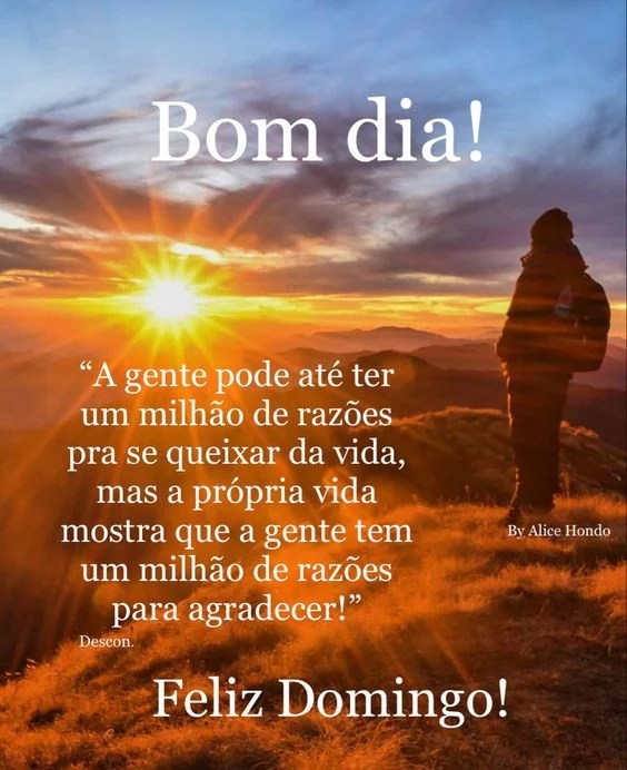 Feliz Domingo para agradecer