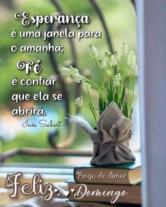 Domingo com esperança e fé