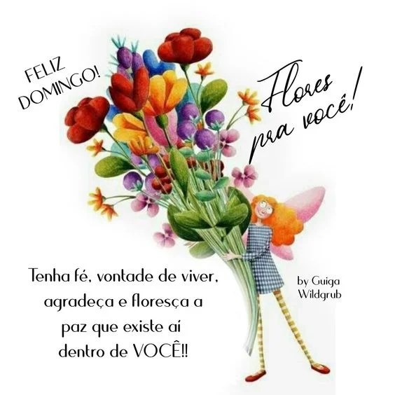 Domingo com flores pra você