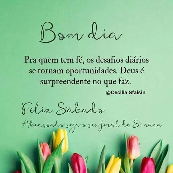 Abençoado seja final de semana