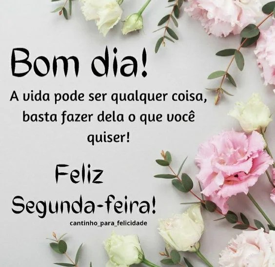 Reflexão de feliz segunda-feira