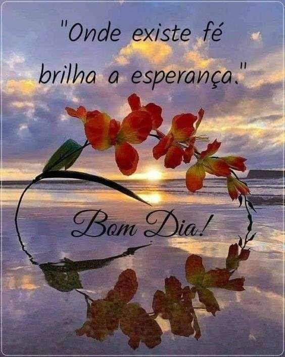 Bom dia fé brilhante