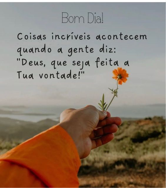 Bom dia na vontade de Deus