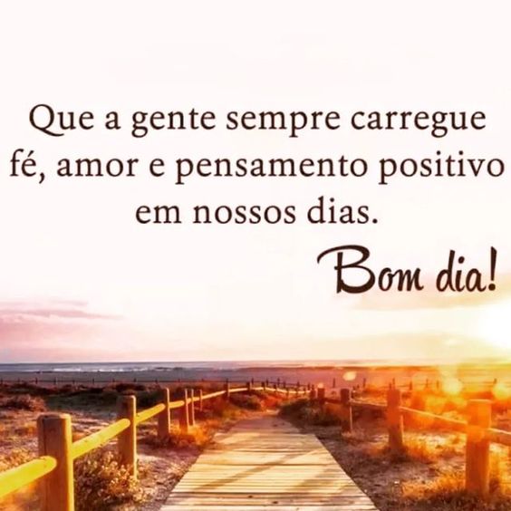 Bom dia de pensamento positivo